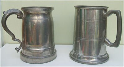 Pewter tankards