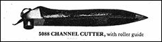 A channel cutting knife illustrated in the George Barnsley and Sons catalogue